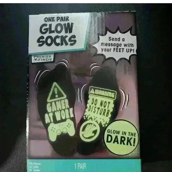 NWT GAMING GLOW SOCKS - Picture 1 of 4